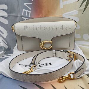 🥳🥳Women Coach Tabby Shoulder Bag 26 white